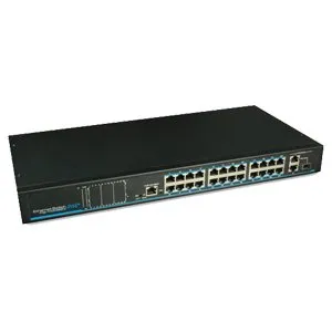 Gigamedia Unmanaged PoE+ Switch 24-port Gigabit (370W)